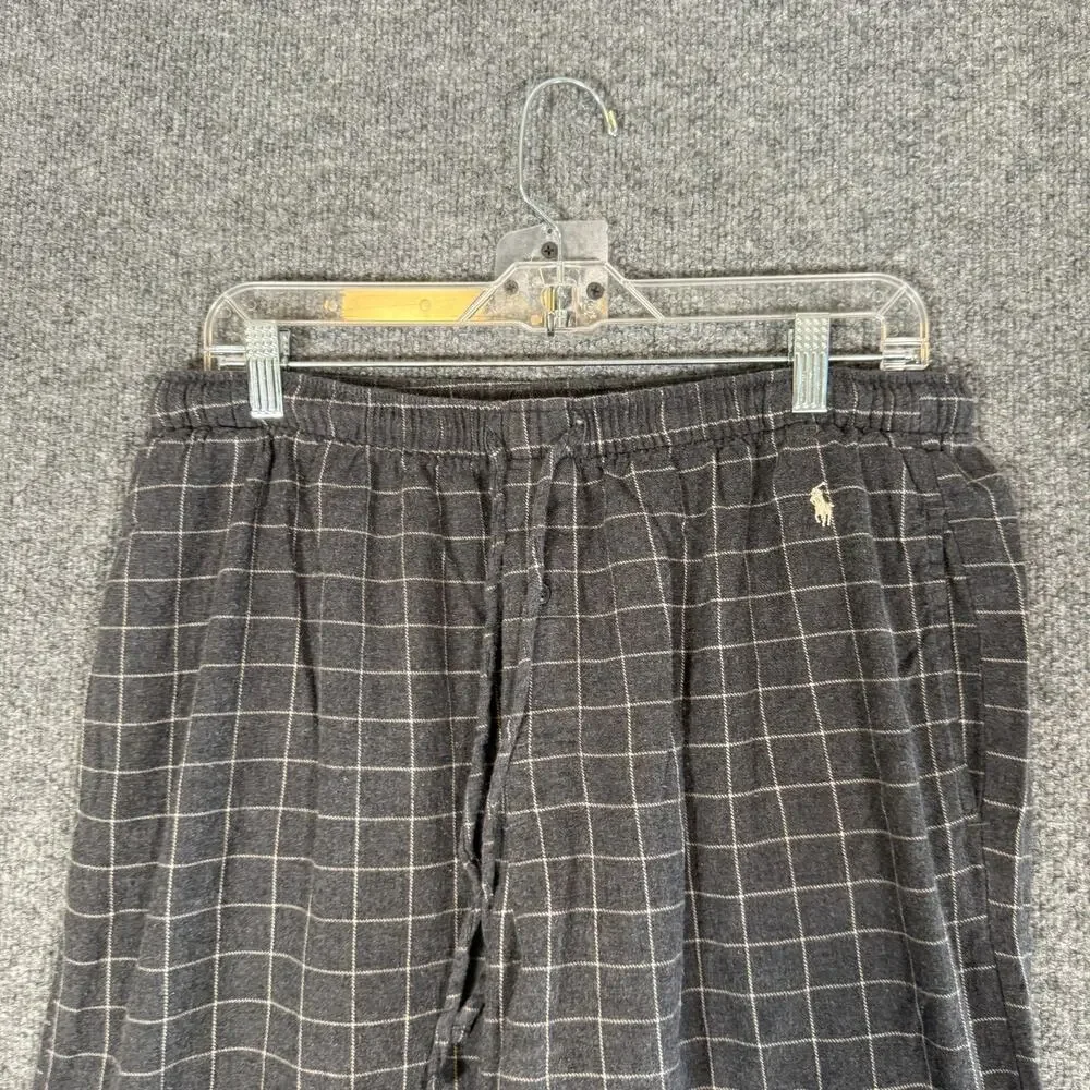 Polo Ralph‎ Lauren Pants Mens Medium Gray Straight Leg Pajama Pants Sleepwear